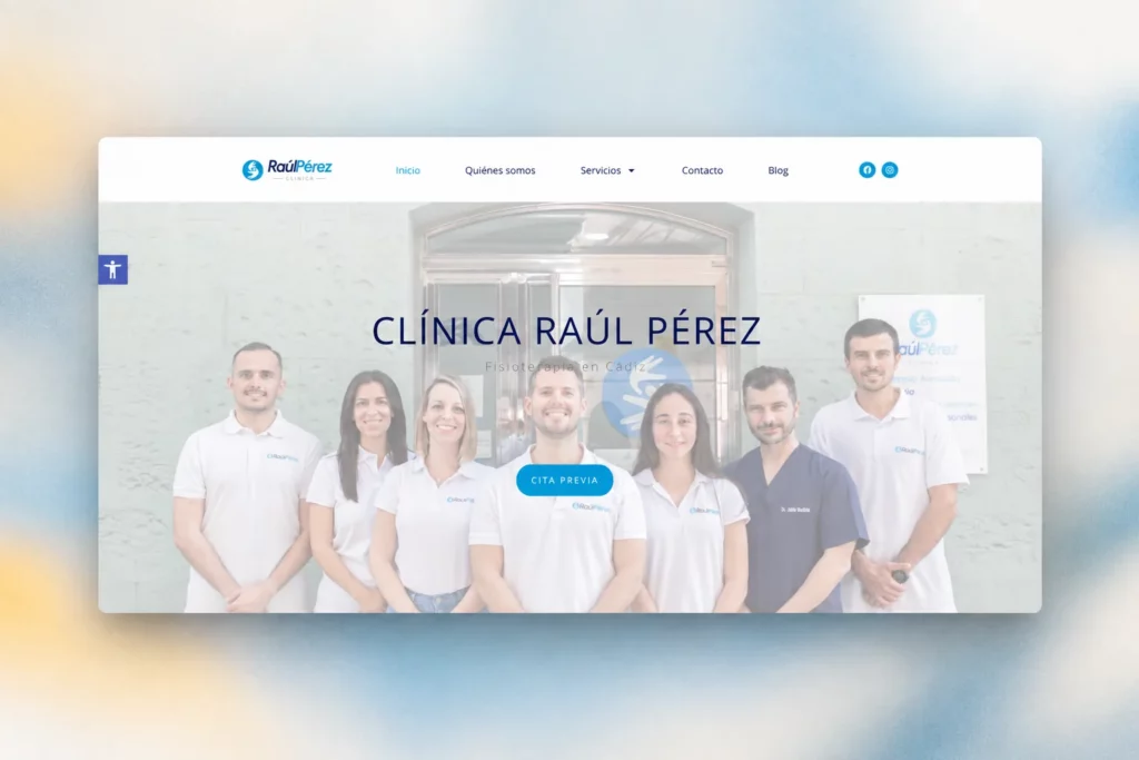 Web de Clínica Raúl Pérez, fisioterapia en Cádiz