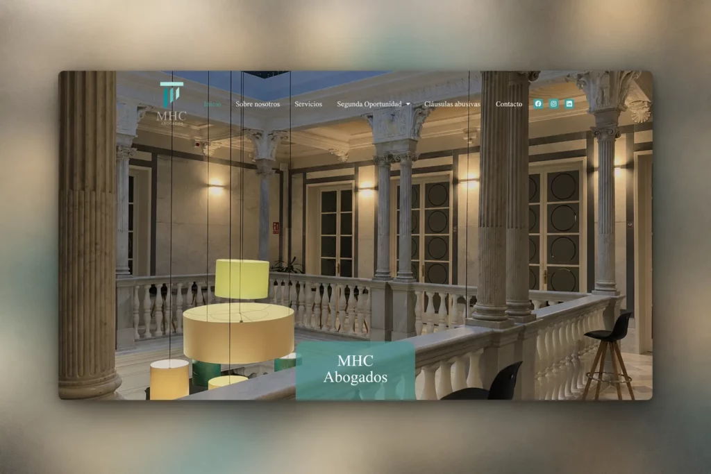Web de MHC Abogados, despacho de abogados en Cádiz