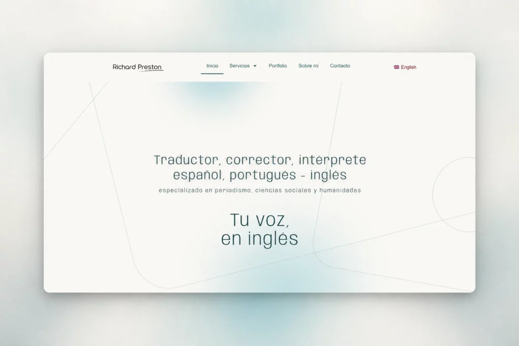 Web de Richard Preston, traductor, corrector e intérprete al inglés