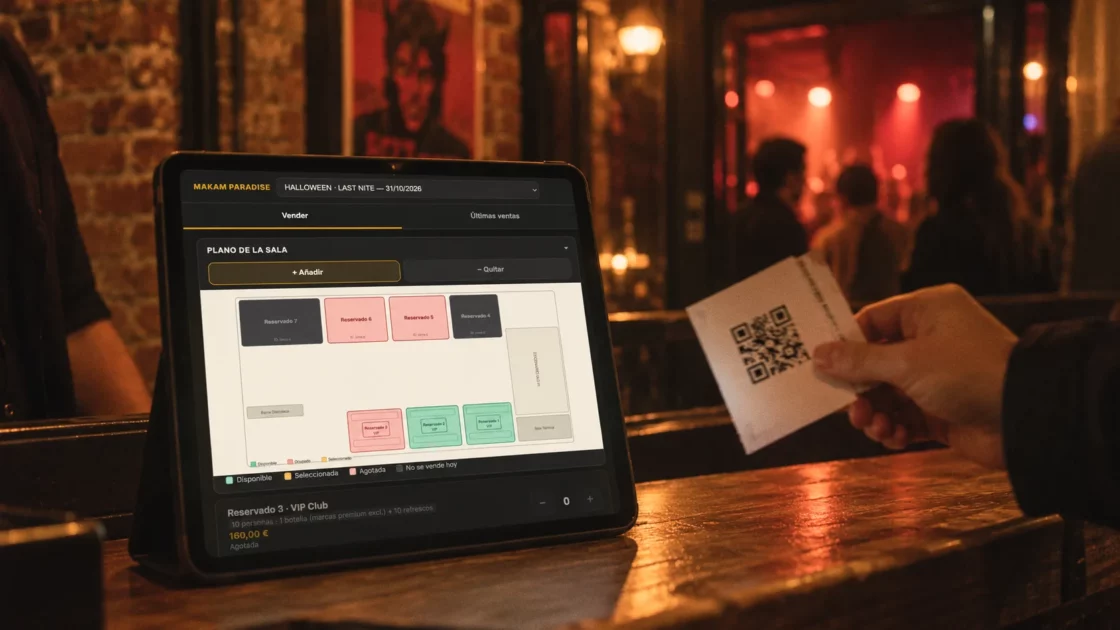 Sala Makam · Software de gestión de eventos