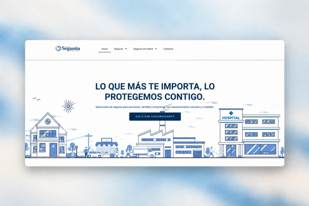 Web de Segantia, correduría de seguros en Utrera